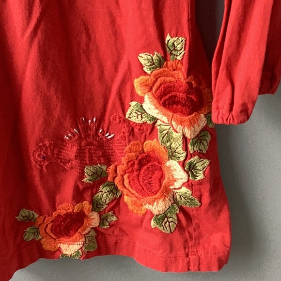 JOHNNY WAS Long Sleeve V-Neck Shirt - Picture 2 of 9